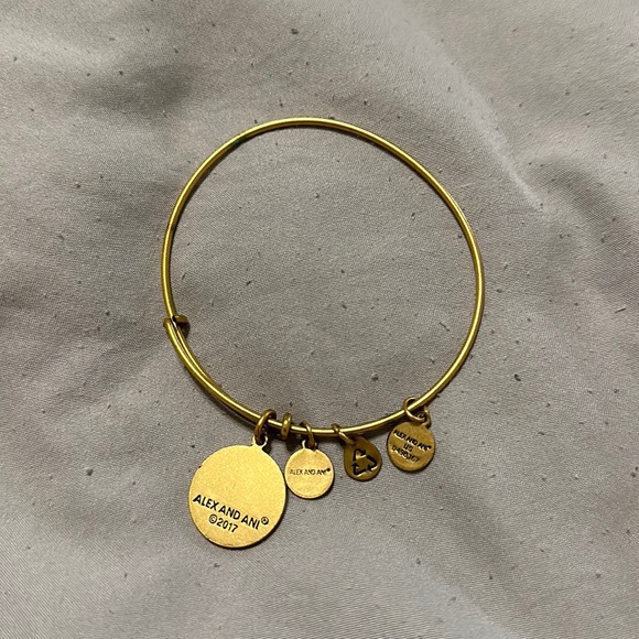Gold Alex and Ani charm bracelet - Picture 2 of 2